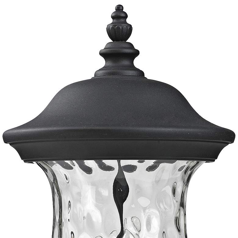 Image 3 Armstrong 23 1/2"H Black and Water Glass Outdoor Post Light more views