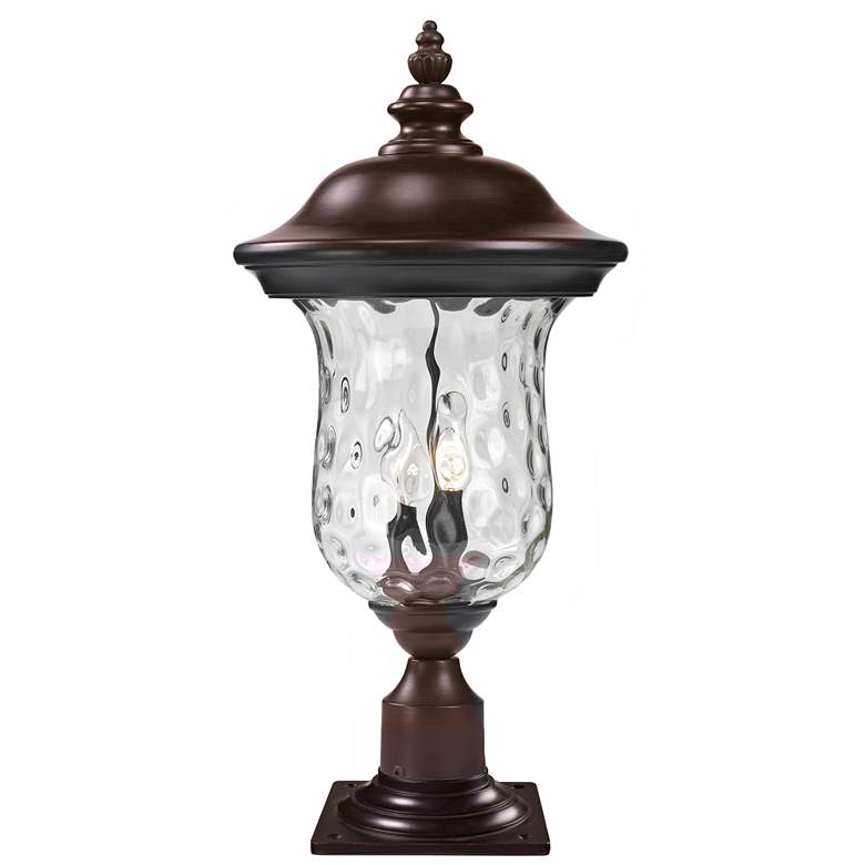 Image 1 Armstrong 23" High Bronze Outdoor Pier Mount Light