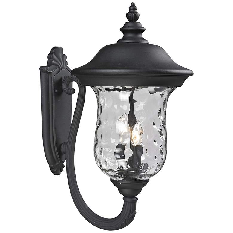Image 1 Armstrong 24 1/4 inch High Black Upbridge Outdoor Wall Light