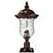 Armstrong 25 1/2"H Rubbed Bronze 3-Light Outdoor Pier Mounted Light