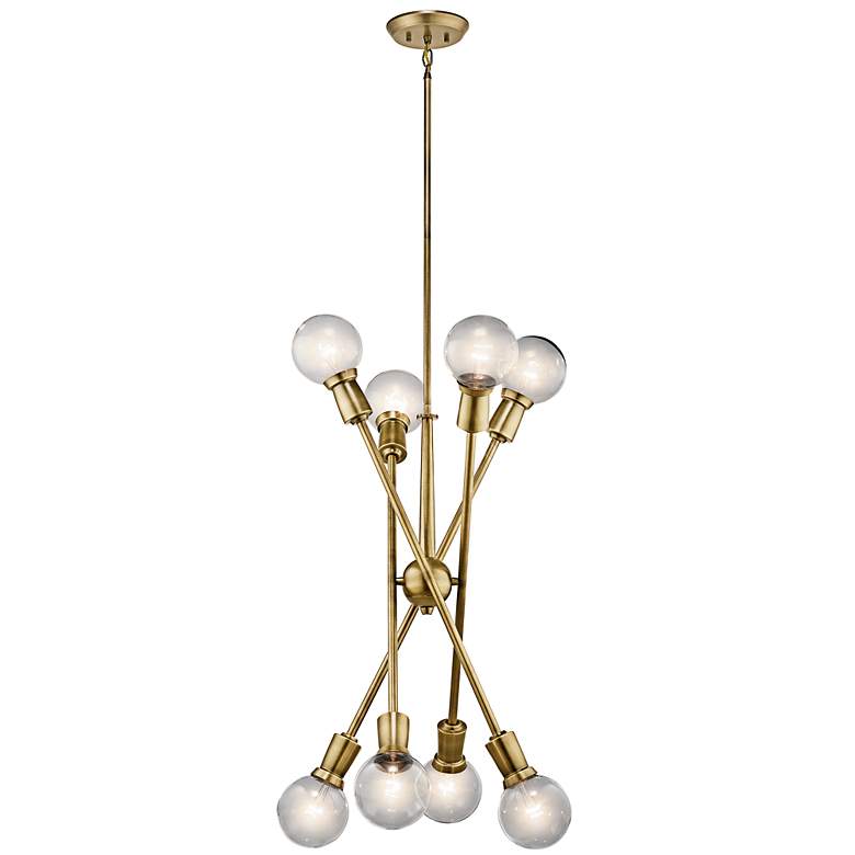 Image 4 Armstrong 30" Wide Natural Brass 8-Light Sputnik Chandelier more views