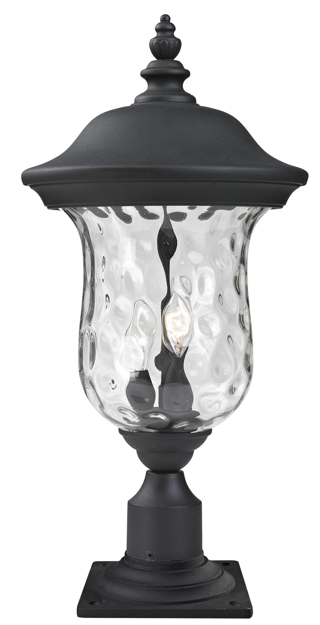 Armstrong by Z-Lite Black 23 inch Outdoor Post Mount Light