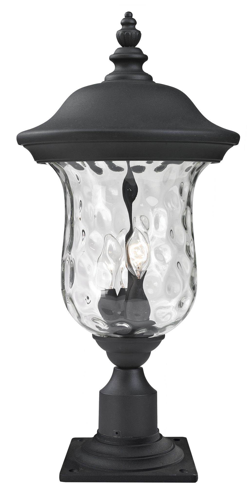 Armstrong by Z-Lite Black 25.5 inch Outdoor Post Mount Light