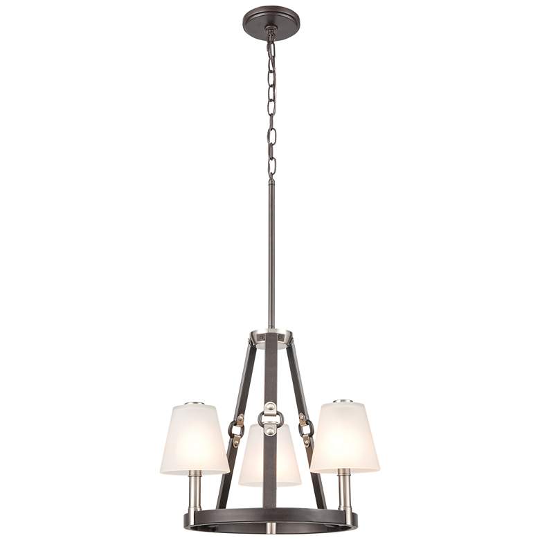 Image 1 Armstrong Grove 18" Wide 3-Light Chandelier - Espresso