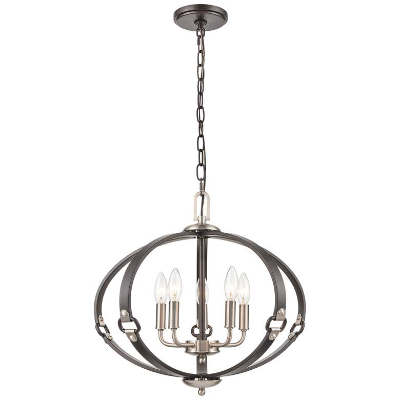 Image 1 Armstrong Grove 20 inch Wide 5-Light Chandelier - Espresso
