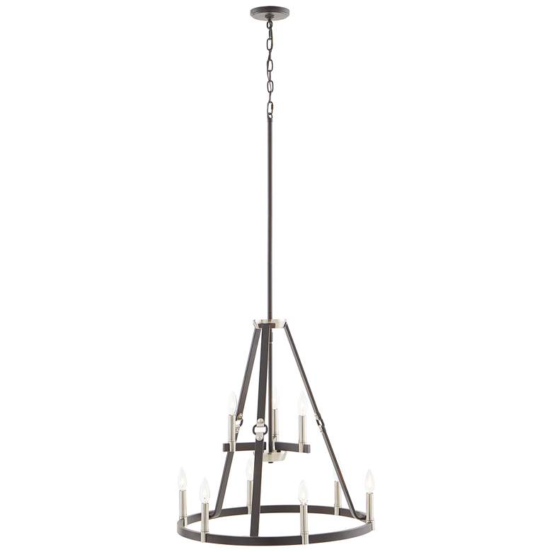 Image 1 Armstrong Grove 25 inch Wide 9-Light Chandelier - Espresso