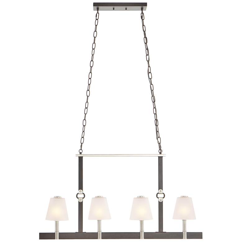 Image 1 Armstrong Grove 36" Wide 4-Light Linear Chandelier - Espresso