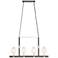 Armstrong Grove 36" Wide 4-Light Linear Chandelier - Espresso