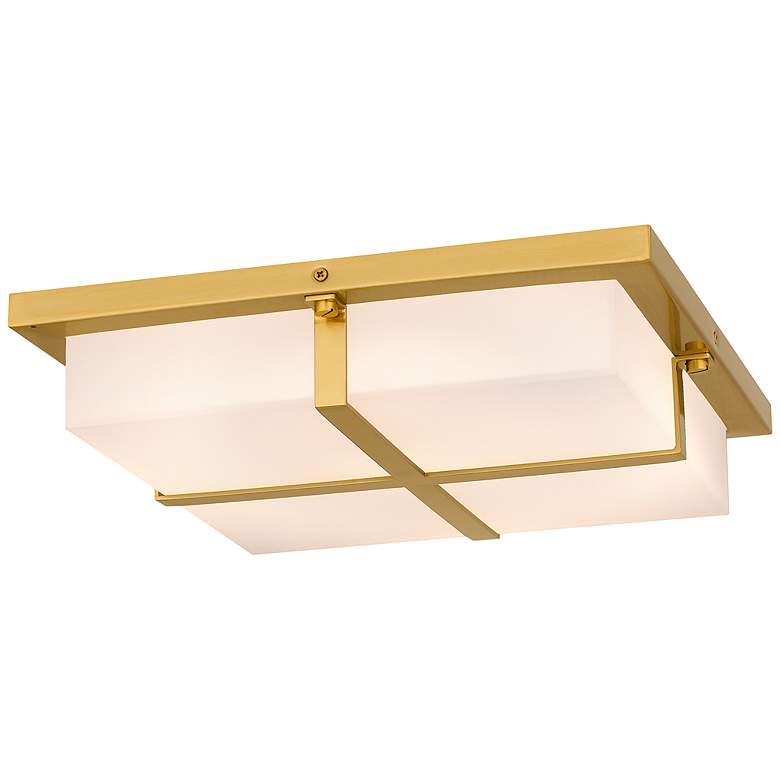 Image 2 Armstrong Integrated LED Brushed Gold Flush Mount