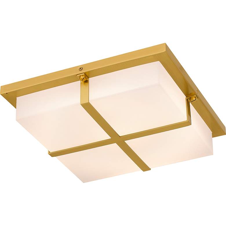 Image 5 Armstrong Integrated LED Brushed Gold Flush Mount more views