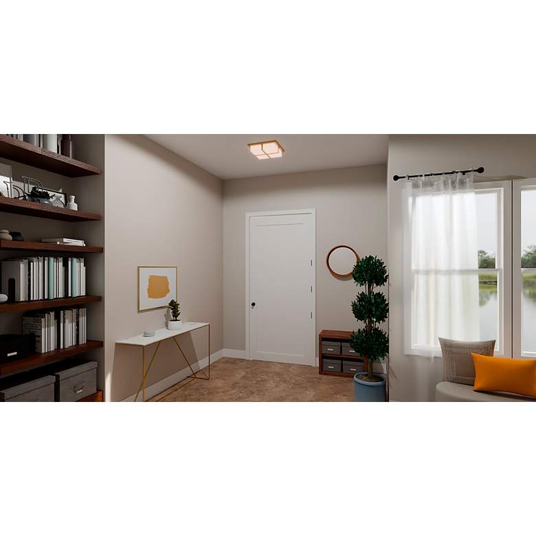 Image 6 Armstrong Integrated LED Brushed Gold Flush Mount more views
