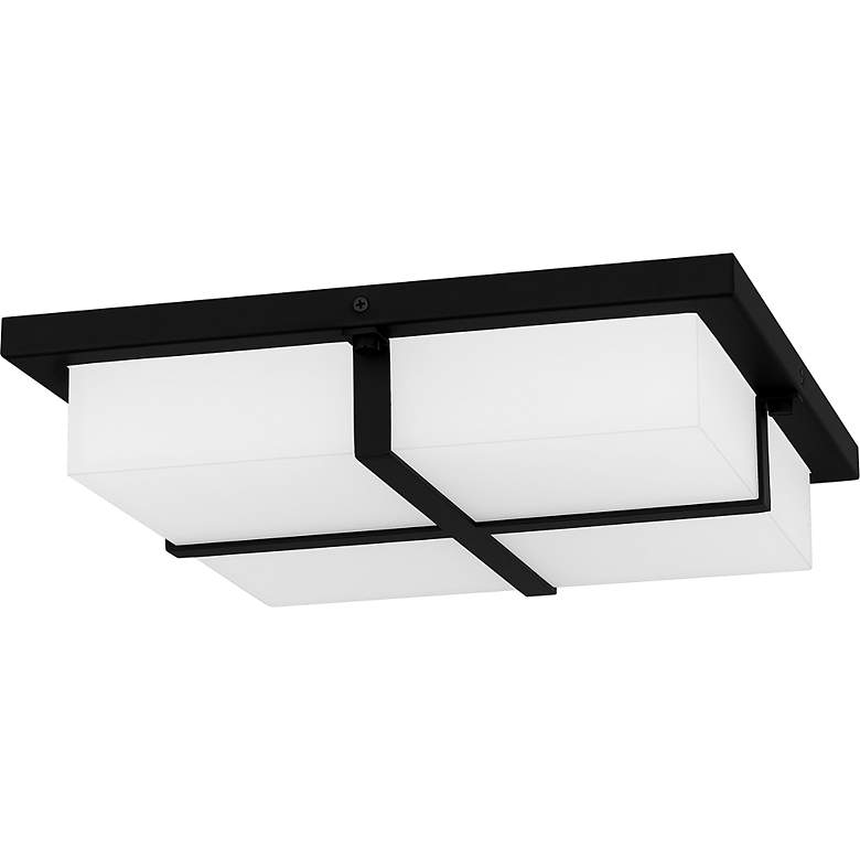 Image 3 Armstrong Integrated LED Matte Black Flush Mount more views