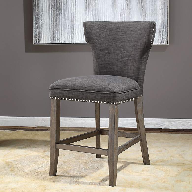 Image 1 Arnaud Charcoal Gray Counter Stool