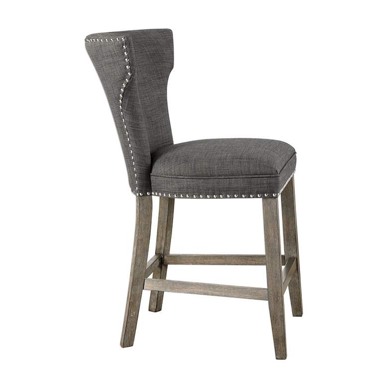 Image 3 Arnaud Charcoal Gray Counter Stool more views