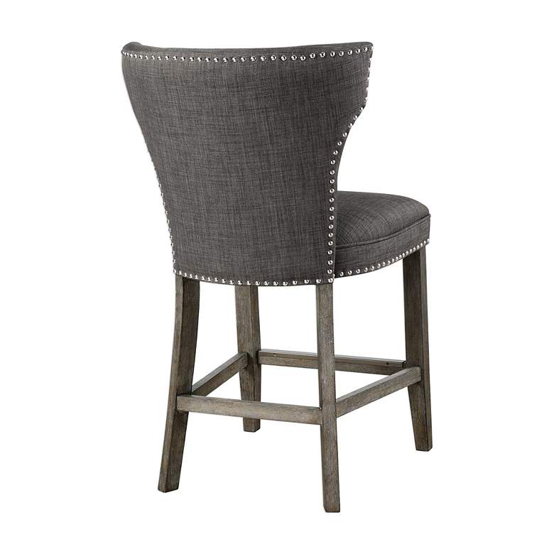 Image 4 Arnaud Charcoal Gray Counter Stool more views