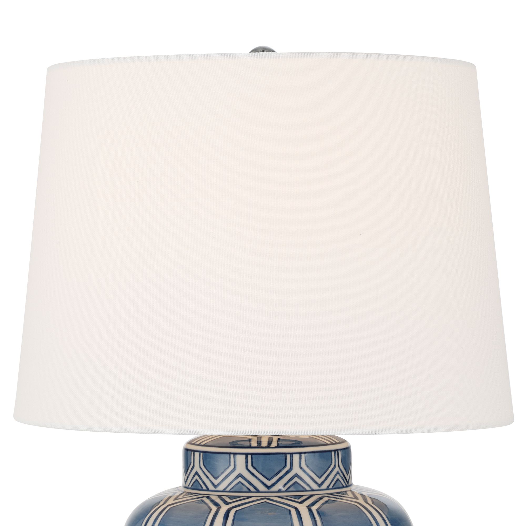 Image 4 Arneson 20" High Blue White Porcelain Traditional Honeycomb Table Lamp more views