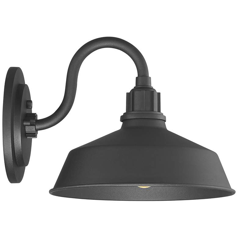 Image 6 Arnett 10 1/2 inch High Black Dusk-to-Dawn Outdoor Wall Lights Set of 2 more views