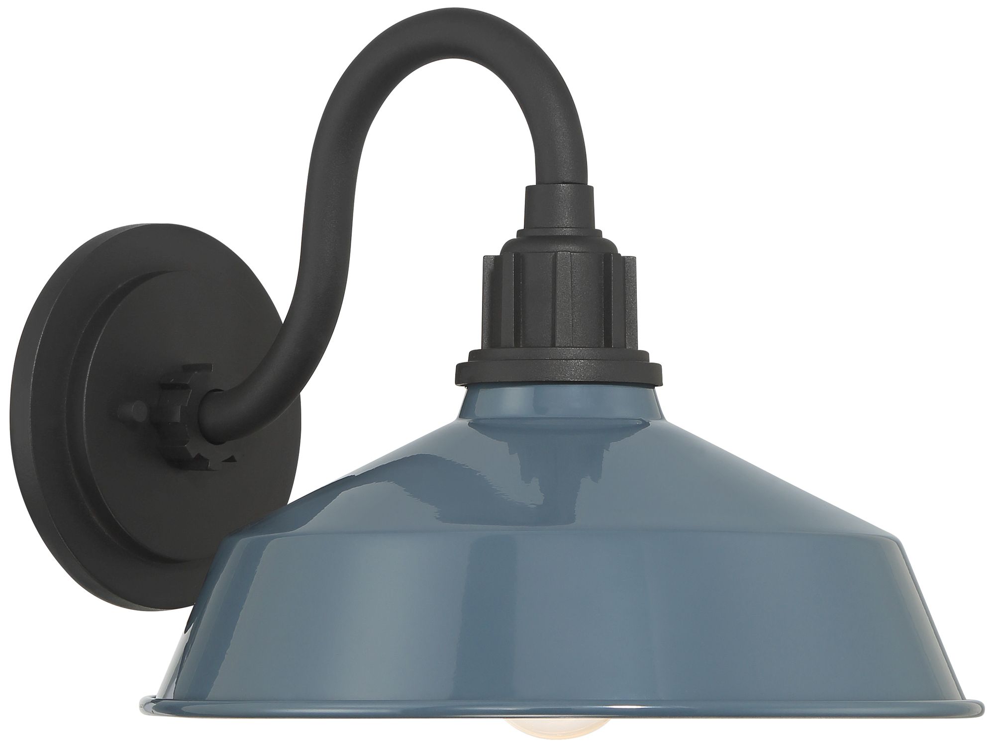 Image 5 Arnett 10 1/2" High Denim Blue Outdoor Barn Wall Light Set of 2 more views