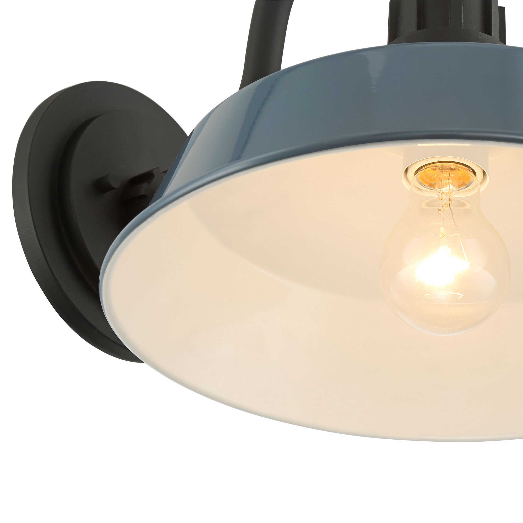 Image 4 Arnett 10 1/2" High Denim Blue Outdoor Barn Wall Light more views