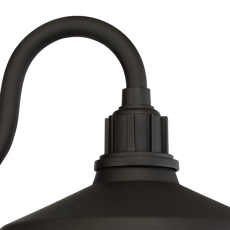 Image 2 Arnett 10 1/2" Textured Black Barn Light Sconces Set of 2 more views