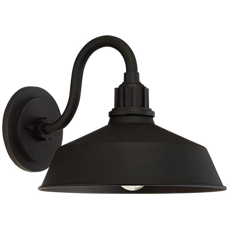Image 5 Arnett 10 1/2" Textured Black Barn Light Sconces Set of 2 more views