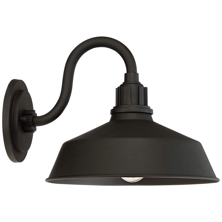 Image 6 Arnett 10 1/2" Textured Black Barn Light Sconces Set of 2 more views