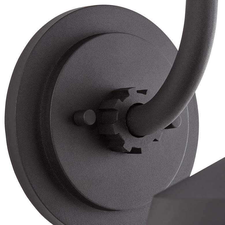 Image 3 Arnett 10 1/2" Textured Black Outdoor Wall Light Set of 2 more views