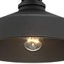 4_Arnett 12" Wide Textured Black Barn Ceiling Light more views