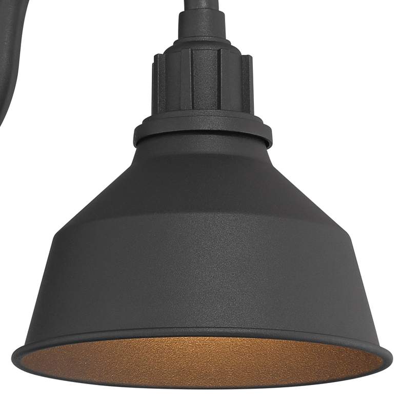 Image 3 Arnett 8" Textured Black Industrial Outdoor Wall Barn Light more views