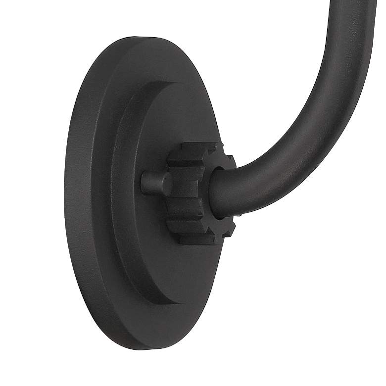 Image 4 Arnett 8" Textured Black Industrial Outdoor Wall Barn Light more views