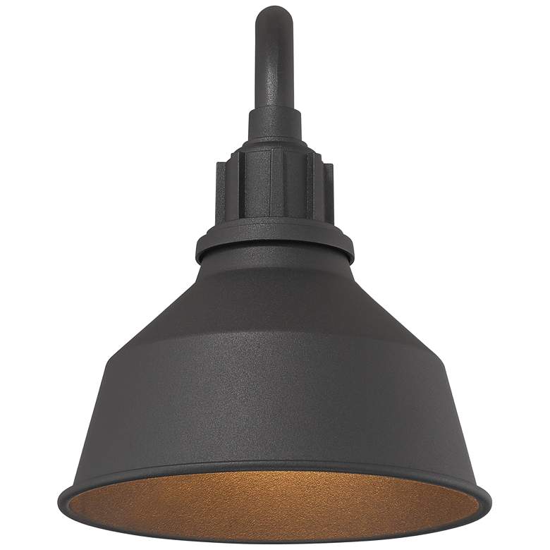 Image 5 Arnett 8" Textured Black Industrial Outdoor Wall Barn Light more views