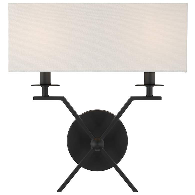 Image 1 Arondale 2-Light Wall Sconce in Matte Black