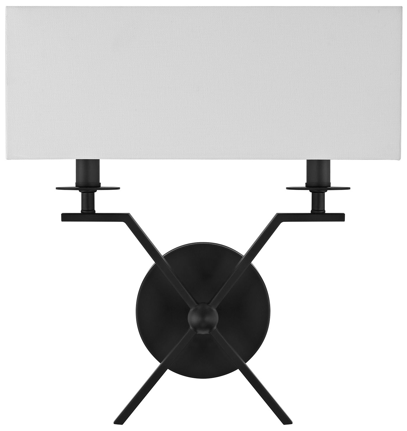 Image 2 Arondale 2-Light Wall Sconce in Matte Black more views