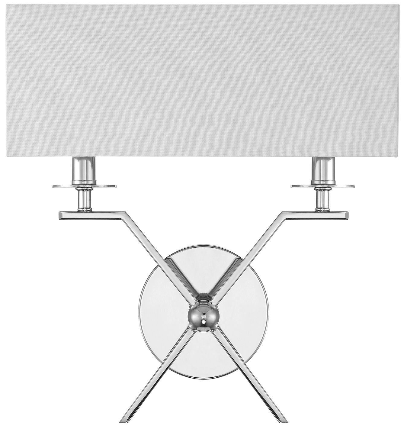 Image 3 Arondale 2-Light Wall Sconce in Polished Nickel more views