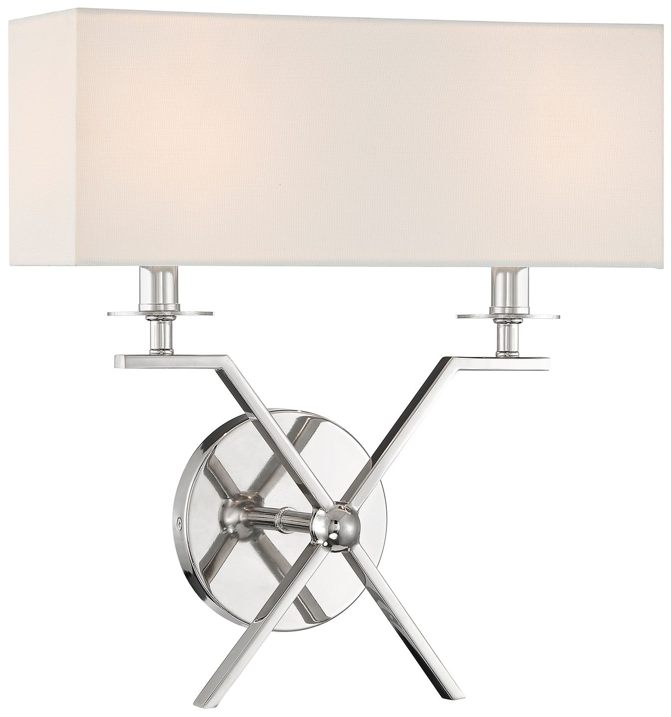 Image 4 Arondale 2-Light Wall Sconce in Polished Nickel more views