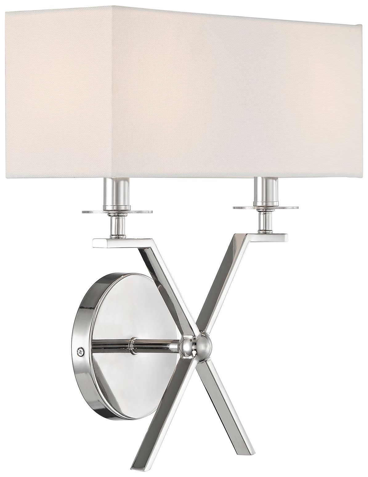 Image 5 Arondale 2-Light Wall Sconce in Polished Nickel more views