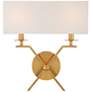 Arondale 2-Light Wall Sconce in Warm Brass