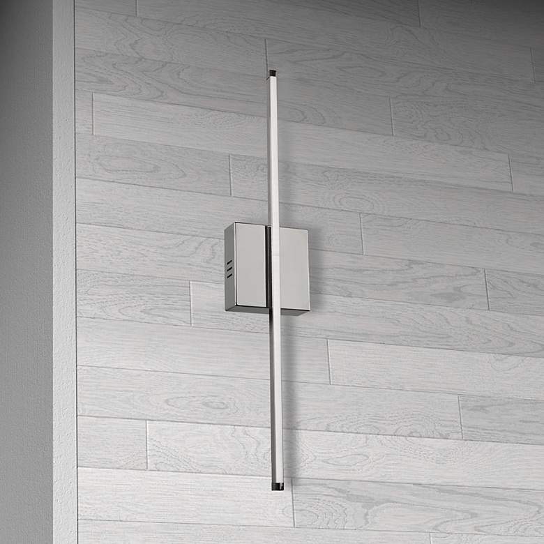 Image 1 Array 24 1/2" High Polished Chrome LED Wall Sconce
