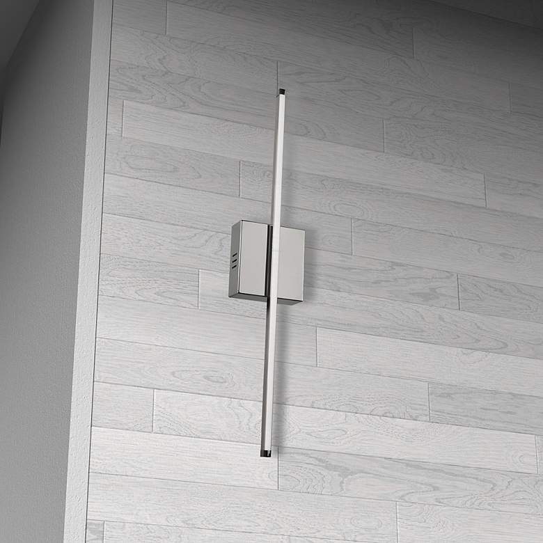 Image 3 Array 24 1/2" High Polished Chrome LED Wall Sconce more views