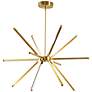 2_Array 31.5" Wide Aged Brass 60W LED Chandelier