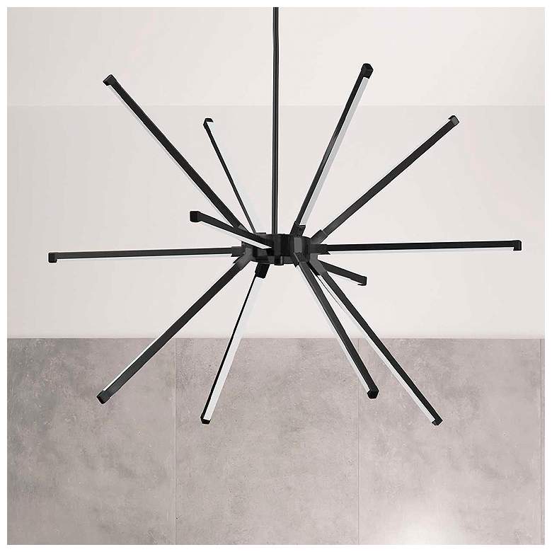 Image 1 Array 31.5" Wide Matte Black 60W LED Chandelier
