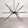 1_Array 31.5" Wide Matte Black 60W LED Chandelier