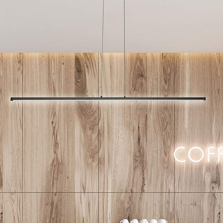 Image 2 Array 36" Wide Horizontal Matte Black 30W LED Pendant