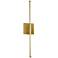 Array 4.5" High Aged Brass 19W Vertical LED Wall Sconce