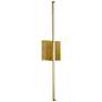 Array 4.5" High Aged Brass 19W Vertical LED Wall Sconce