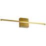 Array 4.5" High Aged Brass 30W Horizontal LED Wall Sconce