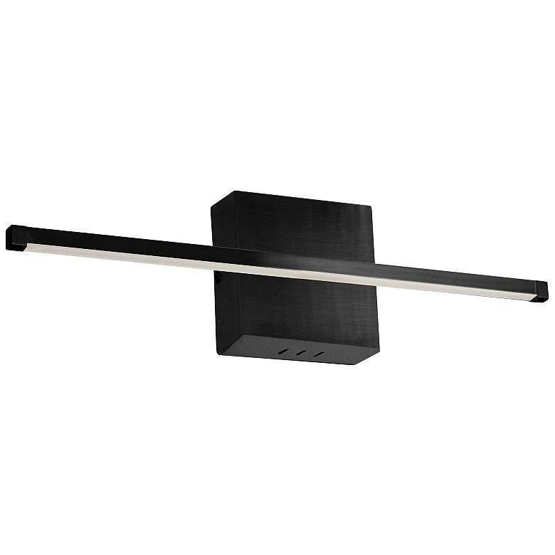 Image 1 Array 4.5 inch High Matte Black 19W Horizontal LED Wall Sconce