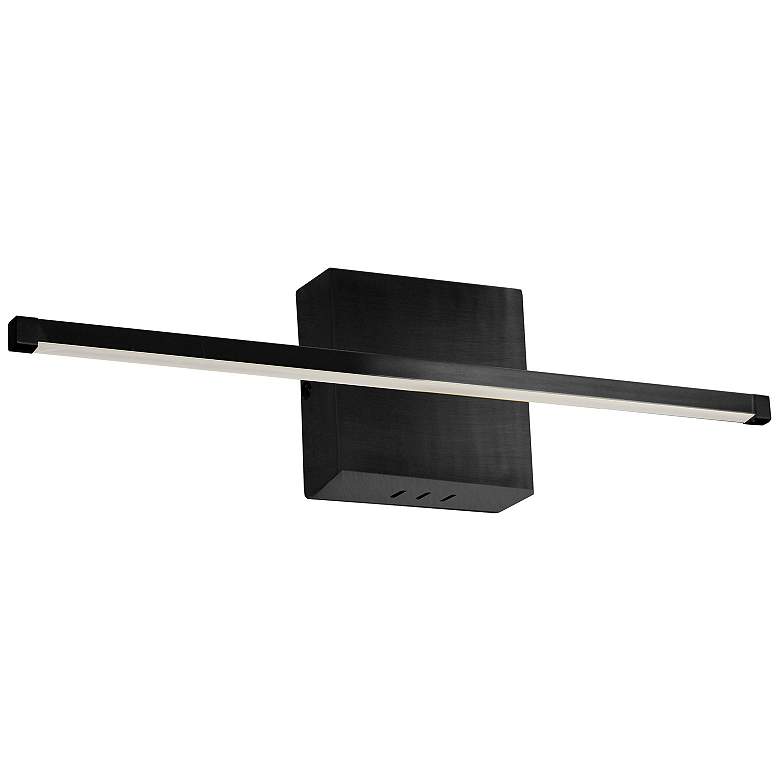 Image 1 Array 4.5" High Matte Black 19W Horizontal LED Wall Sconce