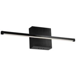 Array 4.5&quot; High Matte Black 19W Horizontal LED Wall Sconce