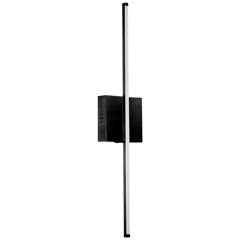 Image 1 Array 4.5 inch High Matte Black 19W Vertical LED Wall Sconce
